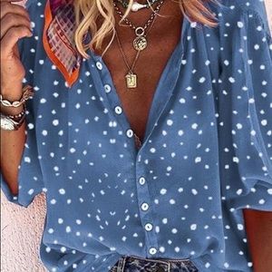 Polka Dot Button Down Shirt